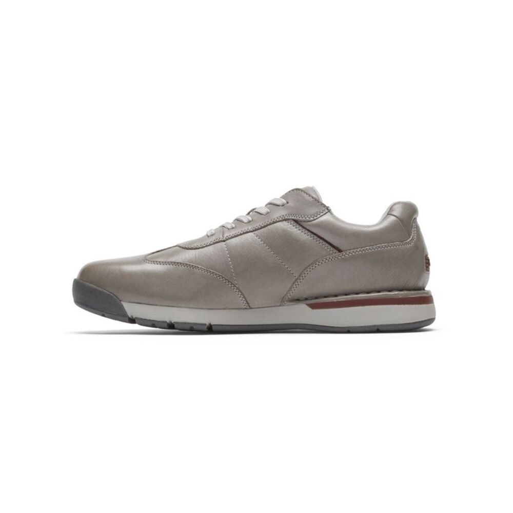 NWT ROCKPORT Mens Gray 7200 Plus Wedge Leather Athletic Walking Shoes 11.5 M